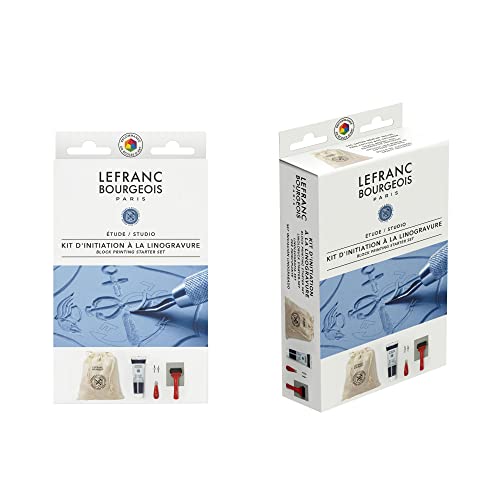 Kit linogravure initiation Lefranc Bourgeois matériel estampe et bloc à graver de loisirs