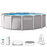 Intex - Piscina Desmontable, Gris, D457x122 cm, Capacidad para 16.805...