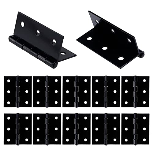 T Tulead Black Door Hinges Iron Cabinet Hinges Door Hardware Interior Door Hinges Gate Hinges Barn Hinges 2-Inch Pack Of 12 With Screws #TOP18