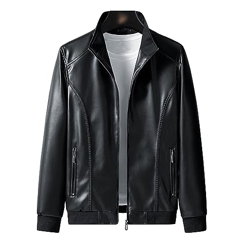 Chaqueta Bomber de Cuero para Hombre miniatura 2