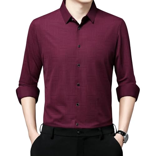 Camisa para hombre resistente a las arrugas de corte cómodo