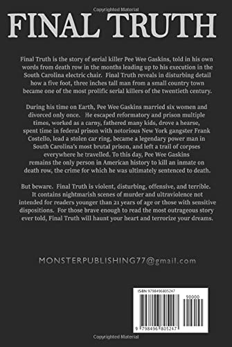 Final Truth: The Autobiography of Pee Wee Gaskins image 2 of 2 B09JJ7F9SR