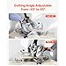Happybuy 12-Inch Dual-Bevel Sliding Miter Saw - 15 Amp Power Tool with LED Cutline Guide, 5000 RPM for Precision Woodworking & Decking Projects