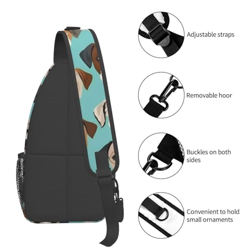 Mochila tipo bandolera con estampado de Bulldog inglés miniatura 5