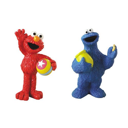 Fisher-Price Sesame Street Figures - Elmo & Cookie Monster