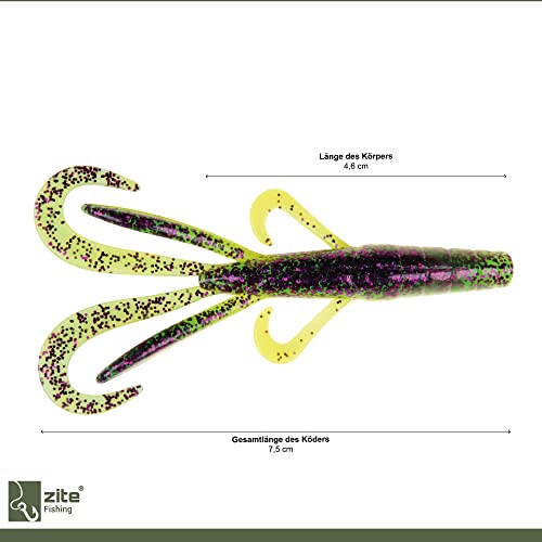 Barsch-Wobbler Zite Fishing Creature Bait Gummiköder In Craw