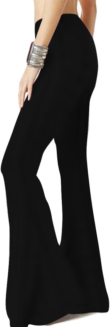 WSPLYSPJY Palazzo Pants for Women Buttery Soft High Waisted Flare Pants Leggings