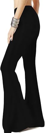 WSPLYSPJY Palazzo Pants for Women Buttery Soft High Waisted Flare Pants Leggings