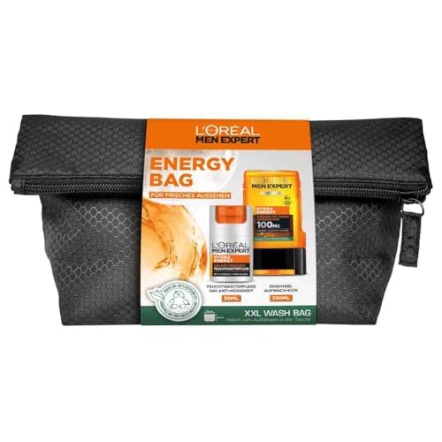L'Oréal Paris Men Expert Geschenkset für Männer, Mit Feuchtigkeitspflege und Duschgel, Porentiefe Reinigung für Körper und Gesicht, Hydra Energy Pflege-Set, 1 x 50 ml, 1 x 250 ml 3 L'Oréal Paris Men Expert Geschenkset für Männer, Mit Feuchtigkeitspflege und Duschgel, Porentiefe Reinigung für Körper und Gesicht, Hydra Energy Pflege-Set, 1 x 50 ml, 1 x 250 ml