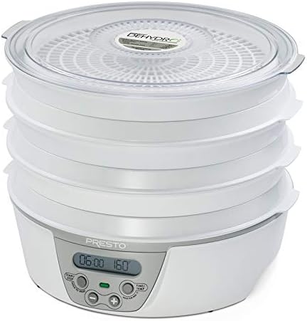 National Presto Semi-Gloss 6 Tray 12 Food Dehydrator White - Case of: 2
