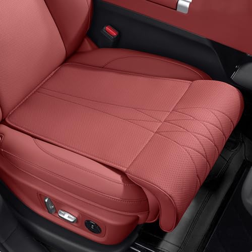 Car Seat Extender Leg Extender Support Cushion for Honda WR-V I II DG4 2017-2025 2026 Leather Carseat Leg Support for Car Office,Red