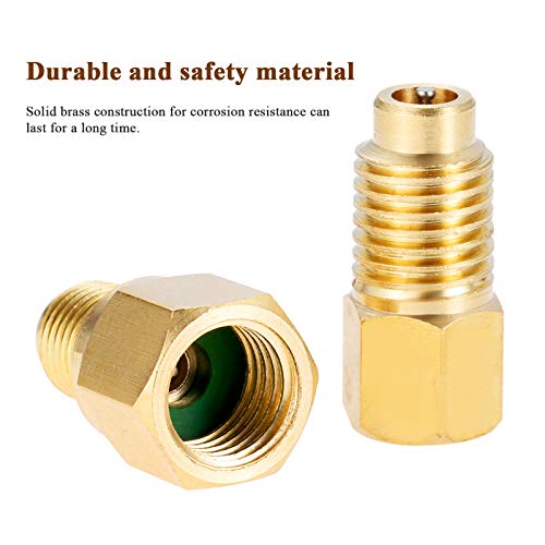 Adaptadores para R12 R22 a R134a - Conexión 1/4" Flare x 1/2" Acme miniatura 2