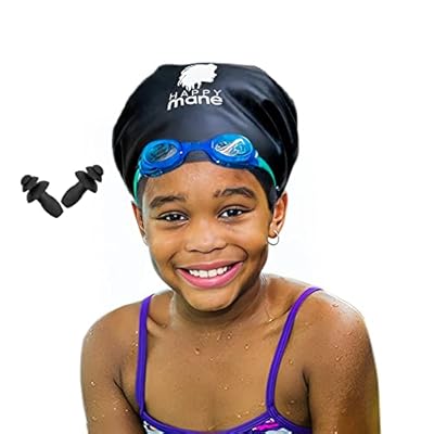 Extra Large Swim Cap For Braids And Dreadlocks Waterproof Silicone Swimming Caps For Women Long Hair Keep Hairstyle Unchanged Suitable For Women Men Weaves Extensions Braids Curls Purple - View #4