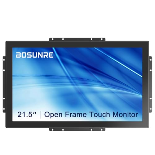 Image of 10-Point Multi-Touch Industrial Display, 21.5 Inch FHD Open Frame Touch Monitor, Capacitive Touch Screen Monitor with HD-MI VGA, VESA Mounting Open Bracket Installation