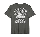 Motorrad Fahren Geburtstag Geschenk Biker Chrom T-Shirt