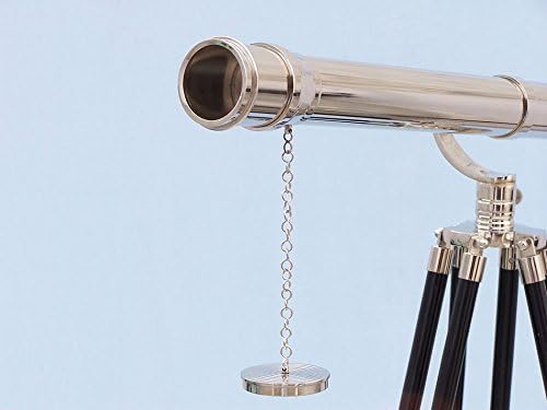 Hampton Nautical ST-0117CH Floor Chrome Galileo 65"-Standing Telescope Nautical Home Decor