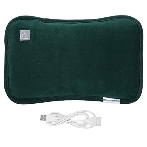 Hand Warmers Rechargeable, Reusable Electric Portable Hand Warmer Heater, Electric Heating Pillow USB Plug?in Handwarmer Pocket Pouch for Winter(Dark Green)