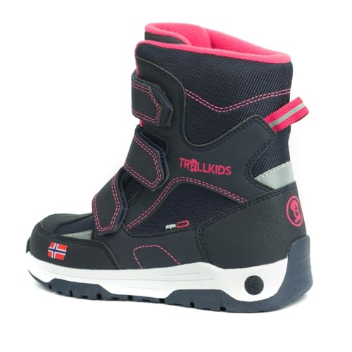 Trollkids Kids Lofoten buty zimowe, Navy Pink, 36 EU