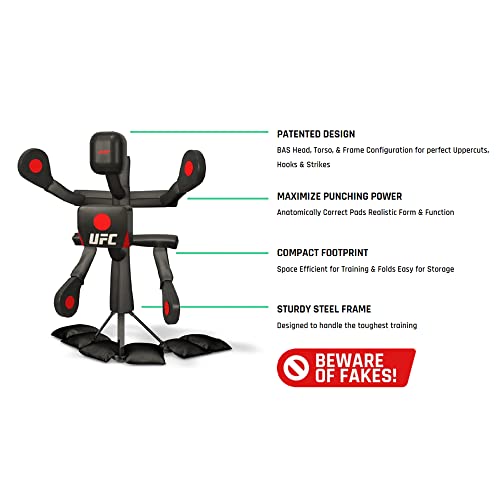 Ufc Bas Body Action System X2 - Professional Freestanding Home Training Equipment For Mma, Boxing, Muay Thai And Martial Arts - Adjustable Punching And Kicking Pads #TOP1