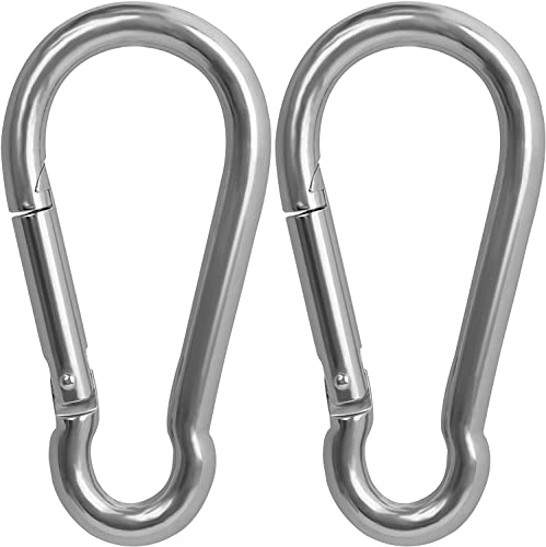 Mosquetón de acero resistente M5 de 5mm con ganchos a presión duraderos 2