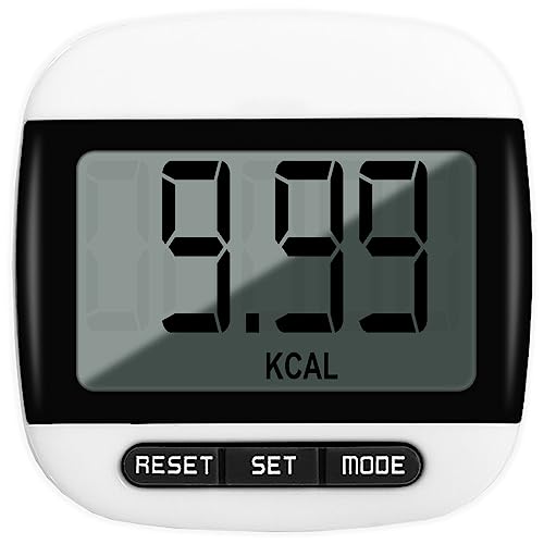 Step Counter for Walking, Portable Walking Pedometer, Sport Pedometer- Distance, Step, Calories and Fitness Tracker for Men, Women and Kids (Black)