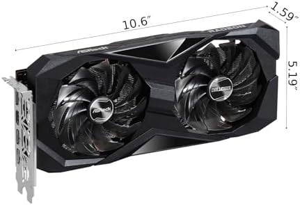 ASRock Radeon RX 7600 Challenger 8GB OC, RDNA 3, 2695MHz Boost, 8GB GDDR6 128-bit, PCIe 4.0, Dual Fans, 0dB Silent, HDMI 2.1, DisplayPort 1.4