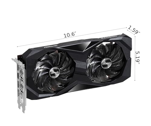 Image of ASRock AMD Radeon RX 7600 Challenger 8GB OC GDDR6 DisplayPort HDMI 0dB Silent Cooling Graphics Card 128-bit 7680 x 4320 18 Gbps Graphics Card