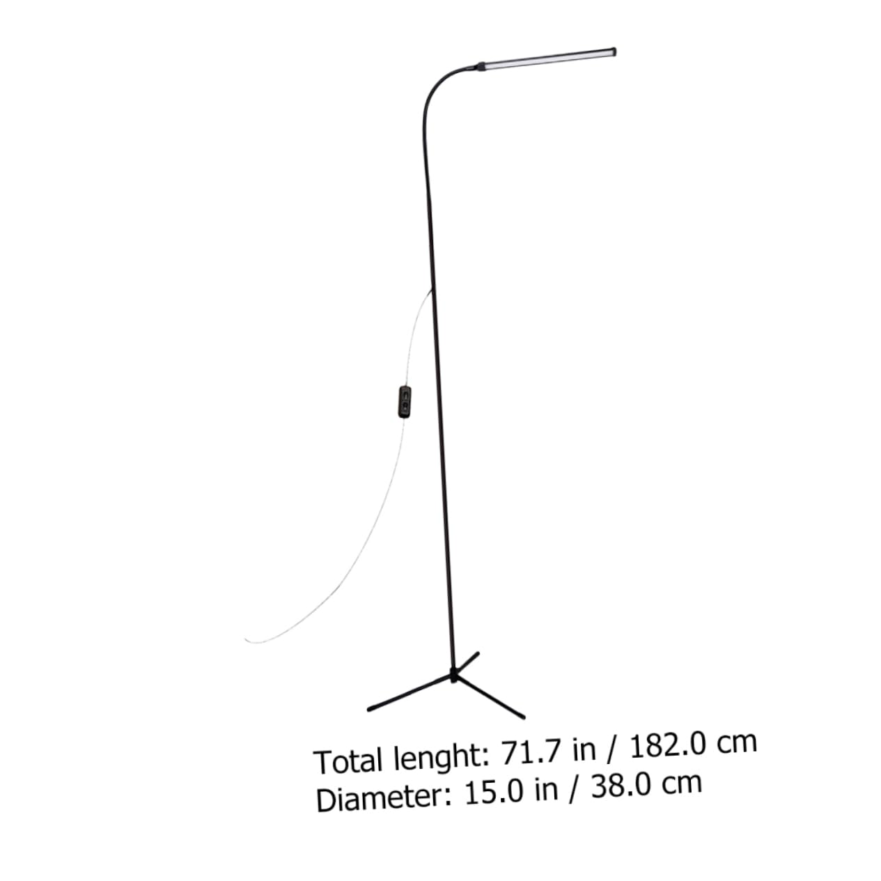 Tofficu Lampada da Lettura LED con Clip, Collo D’oca Flessibile, Dimmerabile, senza Sfarfallio, Luce Antiriflesso, in Alluminio e Ferro, Nero
