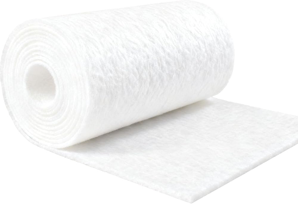Rollo de algodón de filtro de aire de poliéster de 1 × 20 m, medios de filtro cortables para sistemas de ventilación y HVAC, disponible en 5 mm, 10 mm, 20 mm de grosor (tamaño: 10 mm)