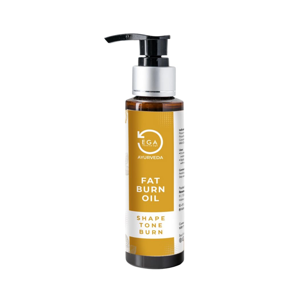 Ega Wellness Anti Cellulite Body Massage Oil | Plant Based Body Fat Burning Oil for Women & Men for Skin Hydration (11 Herbs, 100ml)