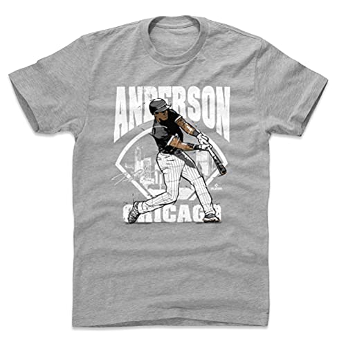 500 LEVEL Tim Anderson Shirt (Cotton, Small, Heather Gray) - Tim Anderson Field WHT
