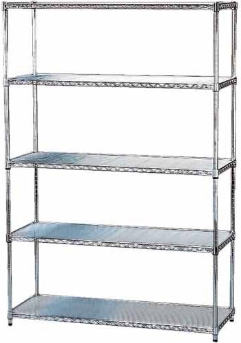 Amazon Co Jp アイリスオーヤマ メタルラック シルバー 5段 ポール径25mm 幅1 奥行46 高さ178 5cm Mr 1218j