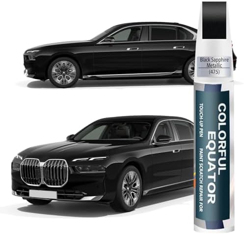 Black Sapphire Metallic(475) Touch Up Paint for BMW, Car Paint Pen Scratch Repair Two-In-One Touch Up Paint, Premium Car Scratch Remover for Deep Scratches