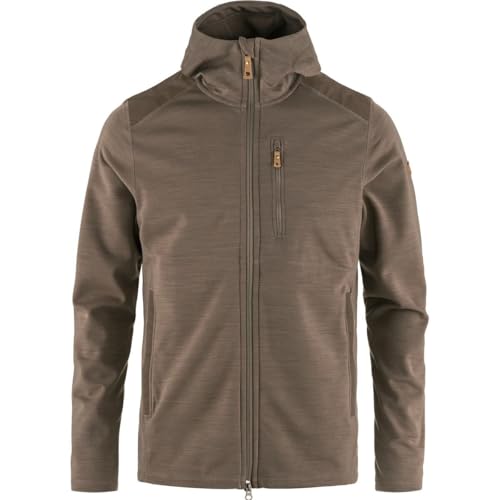 Image of Fjallraven Keb Fleece Men's Hooded Jacket - Insulated Fleece, Breathable Warmth, Durable Construction - Hiking, Trekking