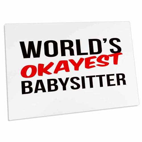 3dRose Worlds Okayest Desk Pad Place Mat miniatura 1