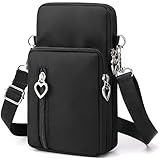 Hochwertige Materialien: handy handtasche andytasche zum umhängen aus hochwertigem nylon,weiches handgefühl,glatte reißverschlüsse.Das material ist wasserabweisend,kratz- und schnittfest und kleinere flecken oder leichte verschmutzungen lassen sich mit einem feuchten lappen schnell mal zwischendurch entfernen,Es ist wunderbar für Frühling,Sommer,Herbst und Winter,perfekt das ganze Jahr und zu jeder Jahreszeit.