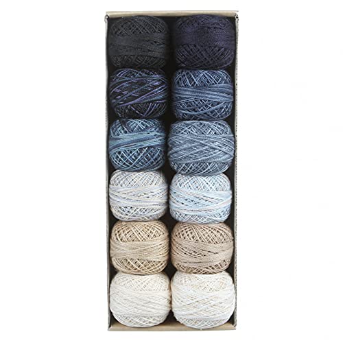 Image of Valdani Pearl Cotton Sz 8 | Snowman Gatherings | 12 Balls | 73 Yds /Ball
