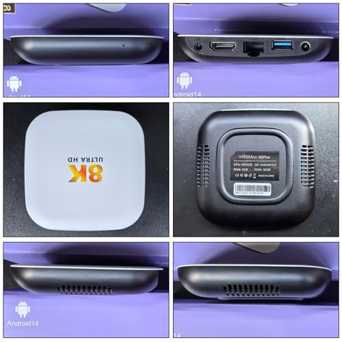 Android 14.0 TV Box 2026, LEFFOT M2 Plus 4K Ultra HD Streaming Device for TV, 4GB RAM + 32GB ROM, Support 8K Decoding, Voice Remote, 2.4G & 5G WiFi 6, BT 5.4, HDR10, 3D, RK3528 Quad-Core A53