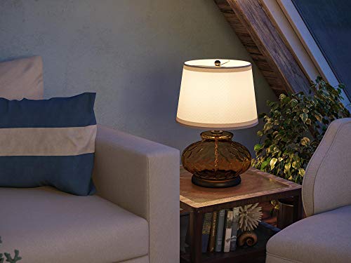 Kenroy Home 32318Brn Alamos Table Lamps, Medium, Brown Glass #TOP2