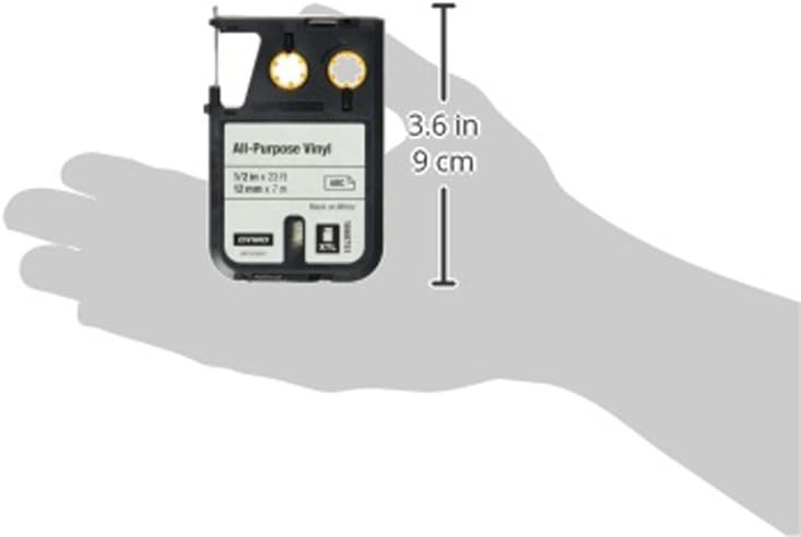 DYMO 1868751 All-Purpose Labels for DYMO XTL Label Makers, 1/2" - Black on White : Everything Else