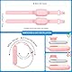 Hacintre Samsung Smart Tag 2，GPS Tracker, Weiches Silikon GPS Tracker wasserdichtes Armband，Verstellbares airtag Armband Kinder Zubehör (rosa)