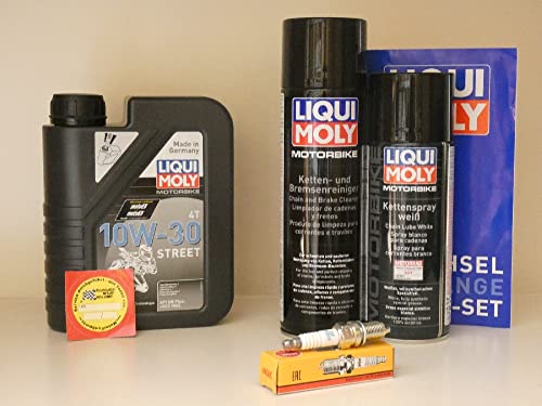 Kit de mantenimiento compatible con Honda CRF 230 F, filtro de aceite, bujía, inspección