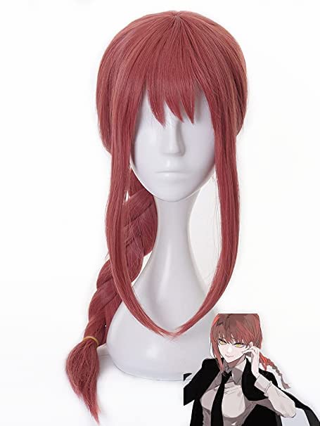 Anime Perücke Makima Cosplay Perücke Lange Geflochtene Halloween Party Kostümperücke