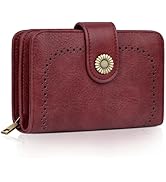 DUDU Portafoglio Donna Piccolo In Pelle Schermato RFID Colorato Ultra Compatto Con Zip Interna E 8 Porta Carte Tessere - Foto 3