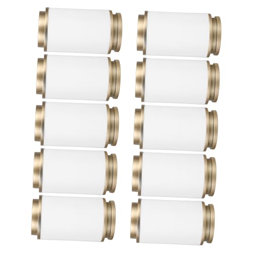 GOOHOCHY 10pcs Plastic Curtain Rod End Caps Window Curtain Rod Finials for Home Decor Easy Install End Covers for Kitchen Bedroom Bathroom