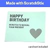 400 Pack - ScratchStix Scratch Off Stickers, DIY Scratch Cards - 3/4, Gray