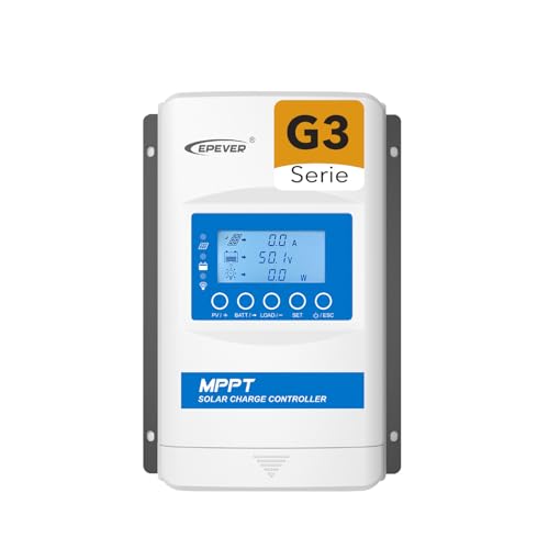 EPEVER® MPPT XTRA-N G3 – XTRA 3210N Regulador de Carga Solar, 30A, 12/24VDC auto work, PV...