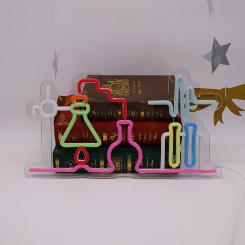 Image of Science Neon Sign Chemical Testing Kit Neon Light for Chemical Classroom Decor,Sturdy room decor,Student Gift,Teacher Gift,All Art