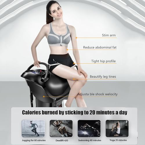 COYEUX 200W Electric Horse Riding Machine, Indoor Riding Equipment, 3 Smart Modes Abdominal Training Device, 20 Speeds Simulation Riding, with Bluetooth Music Function, LCD Display