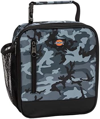 Dickies Basic Insulated Lunch Bag for Work, Thermal Reusable Office Lunch Box for Men, Women (Grey Camo)
